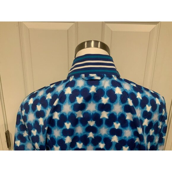 FP Movement Blue Combo Zip-Up Cropped Jacket Striped Elastic Trim Size XS, NWT! - Picture 7 of 10